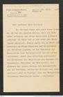 Nachlass Franz Steindachner, Brief von A. Brauer an Franz Steindachner (23.09.1909), Inv.Nr. 53.04, Seite 1